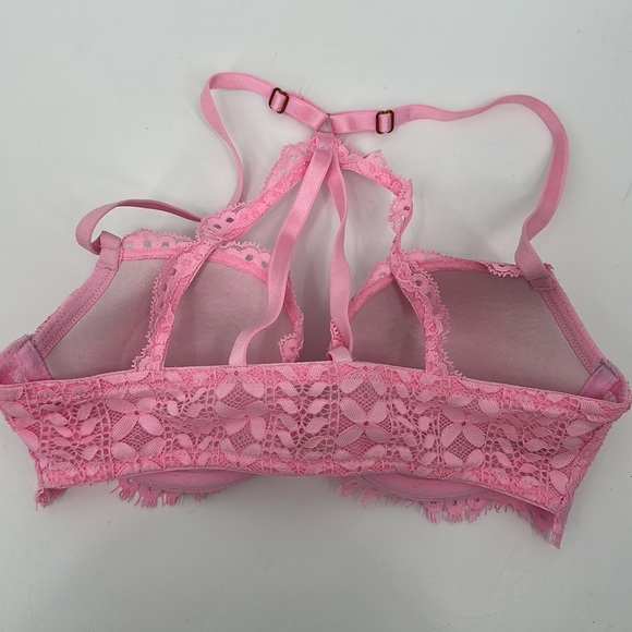 Victoria’s Secret Bra size 32C Dream Angels pink lace front closure - Picture 6 of 10